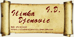 Ilinka Đenović vizit kartica